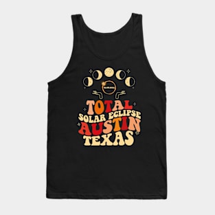 Groovy Total Solar Eclipse 2024 4.08.24 Texas Tank Top